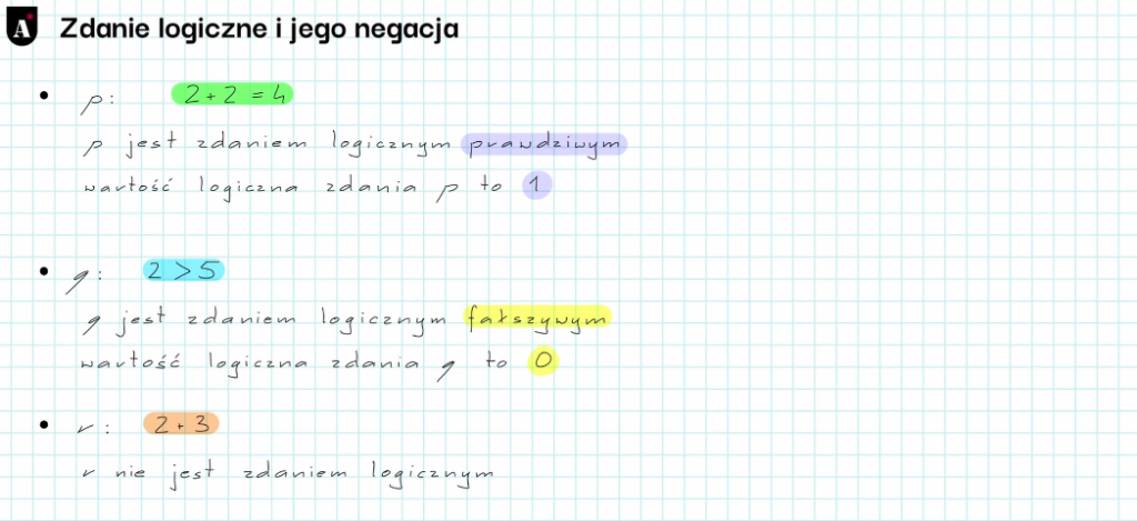 Logika i działania na zbiorach Logika i działania na zbiorach